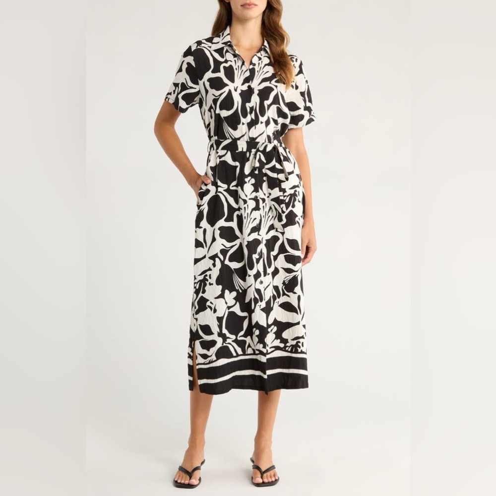 MELLODAY PRINTED SHIRTDRESS ❤️NWT IN STORES❤️